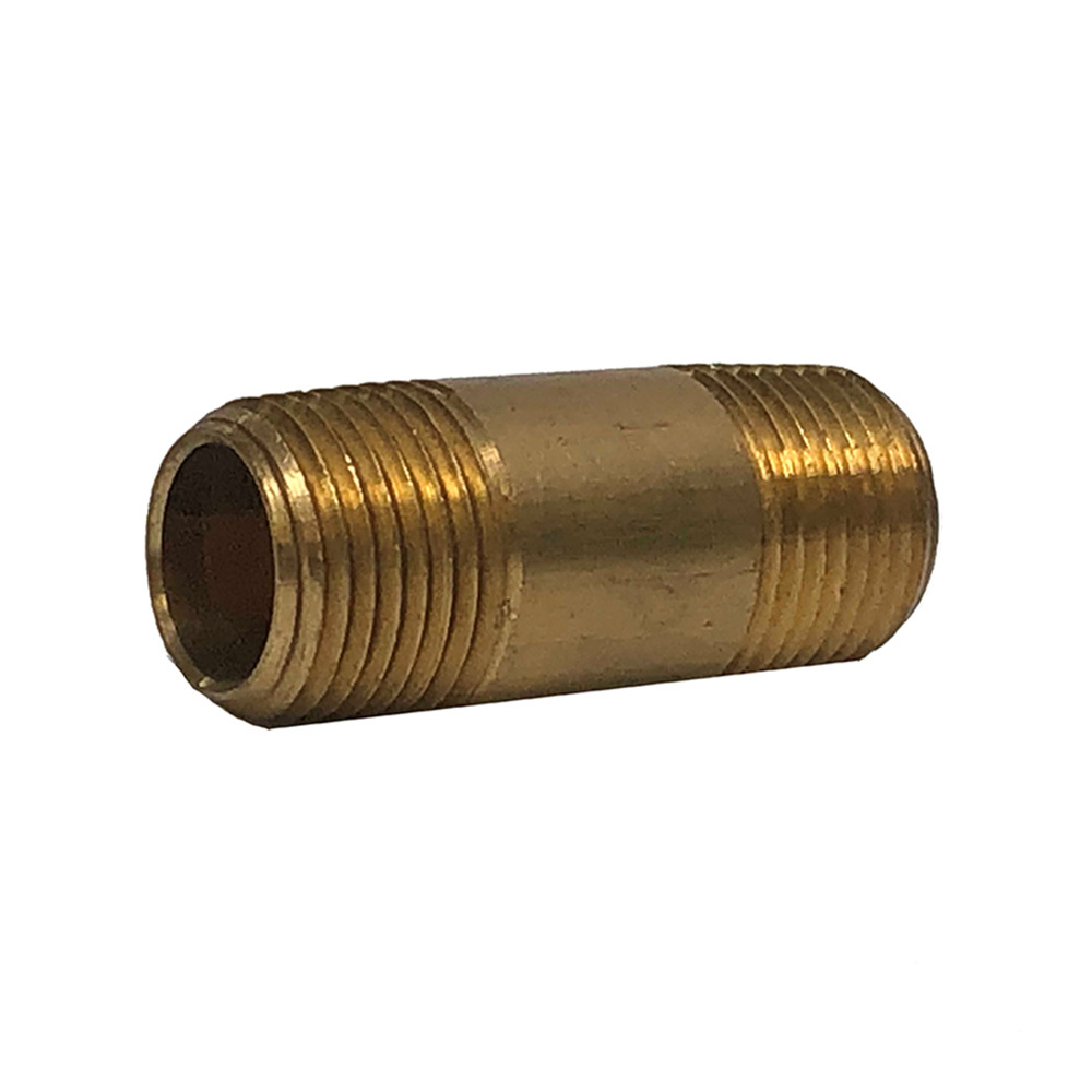113RB-B4 ANDERSON RED BRASS FITTING<BR>1/4" NPT MALE X 4" LONG NIPPLE