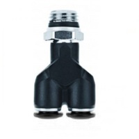AIGNEP PLASTIC PUSH-IN FITTING<BR>6MM TUBE X 1/4