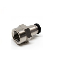 PCF4-02 PISCO PLASTIC PUSH-IN FITTING<BR>4MM TUBE X 1/4" BSPT FEMALE