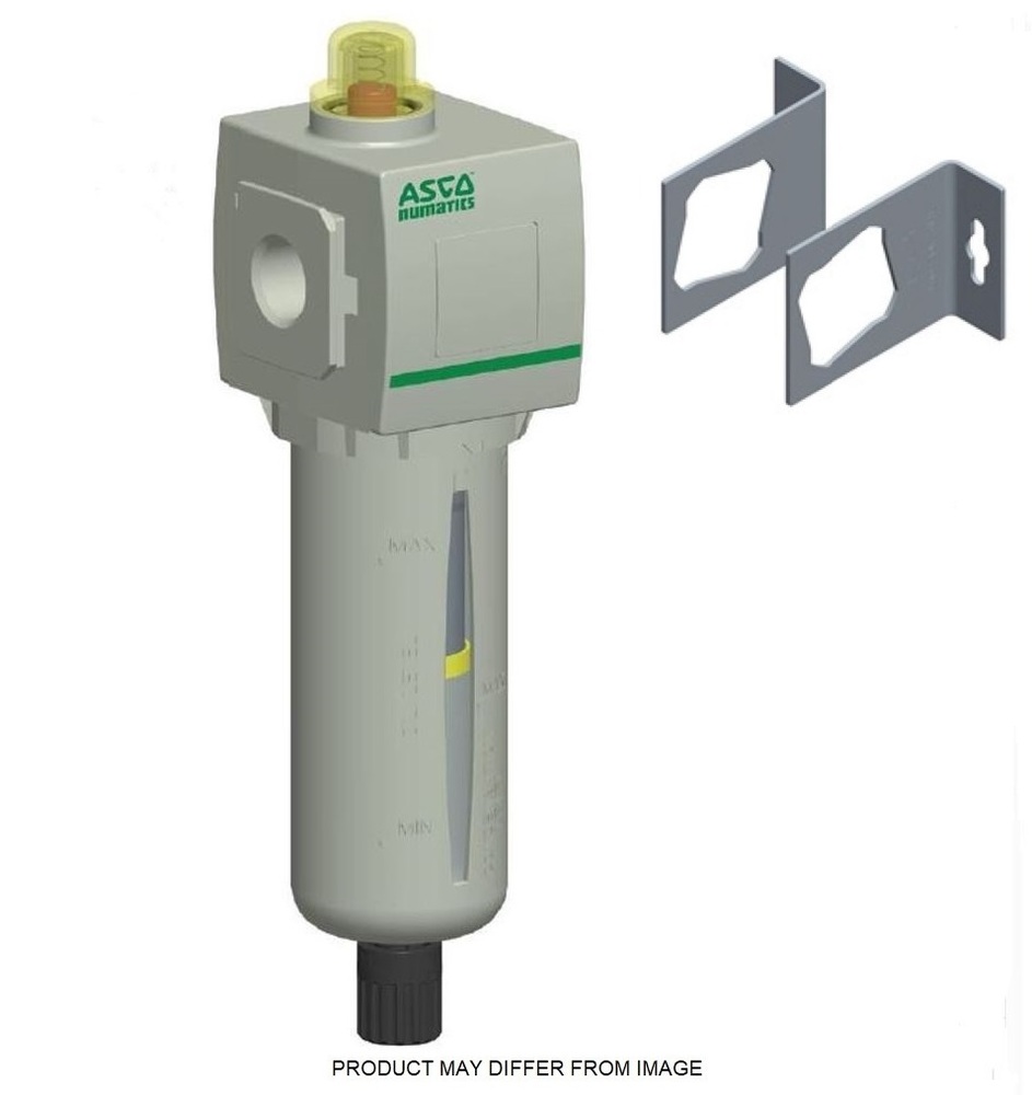 8653AFDM4H1010N NUMATICS/AVENTICS COALESCING FILTER<BR>653 SERIES 1/2" NPT, 0.3MIC, MB W/SG, SEMI AD, SIDE BRKS, DP