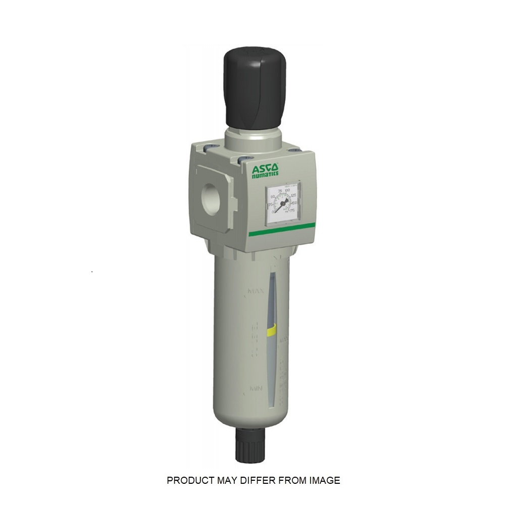 8651APBP2FA00GN NUMATICS/AVENTICS PARTICULATE FILTER/REGULATOR<BR>651 SERIES 1/4" NPT, 5MIC, 7-125PSI, PB W/BG, SEMI AD, LP PSI GAUGE