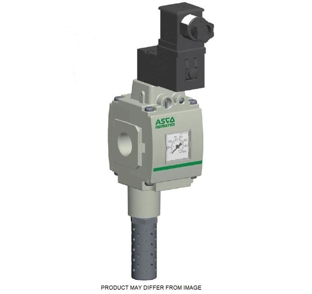 8652A6S830111F1 NUMATICS/AVENTICS SOLENOID SLOW START QUICK EXHAUST VALVE<BR>652 SERIES 3/2, 3/8" NPT, 24VDC, MUFFLER, 3 PIN M12, NO GAUGE PORT