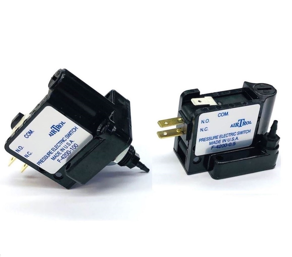 F-4200-X30-FM-B80 AIRTROL PRESSURE SWITCH<BR>1/16" BARB .5-30PSI NYLON FLUSH MOUNT