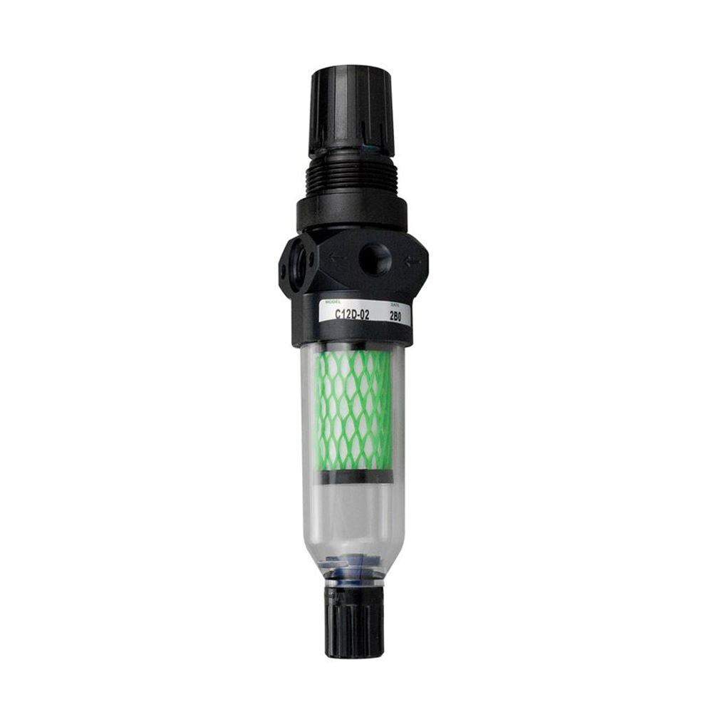 C12E-02GIJM NUMATICS/AVENTICS COALESCING FILTER/REGULATOR<BR>12 SERIES 1/4" NPT, 0.01MIC 0-25PSI, MB W/SG, PD, GAUGE