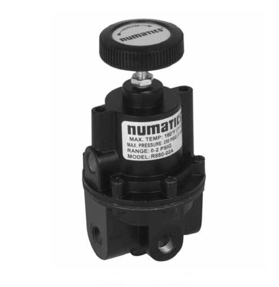 R880-04EG NUMATICS/AVENTICS PRECISION REGULATOR<BR>88 SERIES 1/2" NPT 1-60PSI, GAUGE