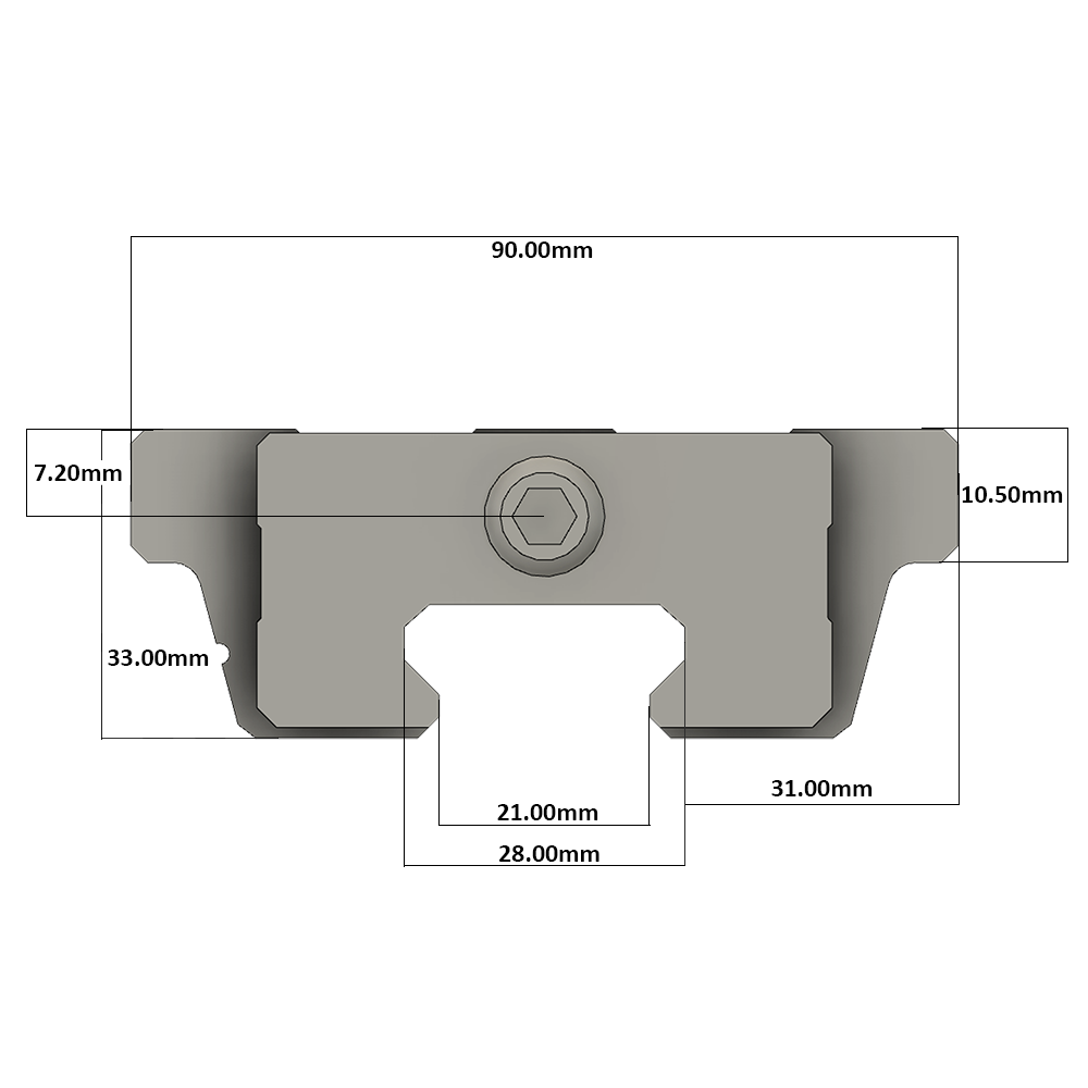 LSD30BK-F1N-N-D-M6 AIRTAC LOW PROFILE RAIL BEARING<br>LSD 30MM SERIES, NORMAL ACCURACY WITH NO PRELOAD (D) STANDARD, TOP MOUNTING FLANGE - NORMAL BODY
