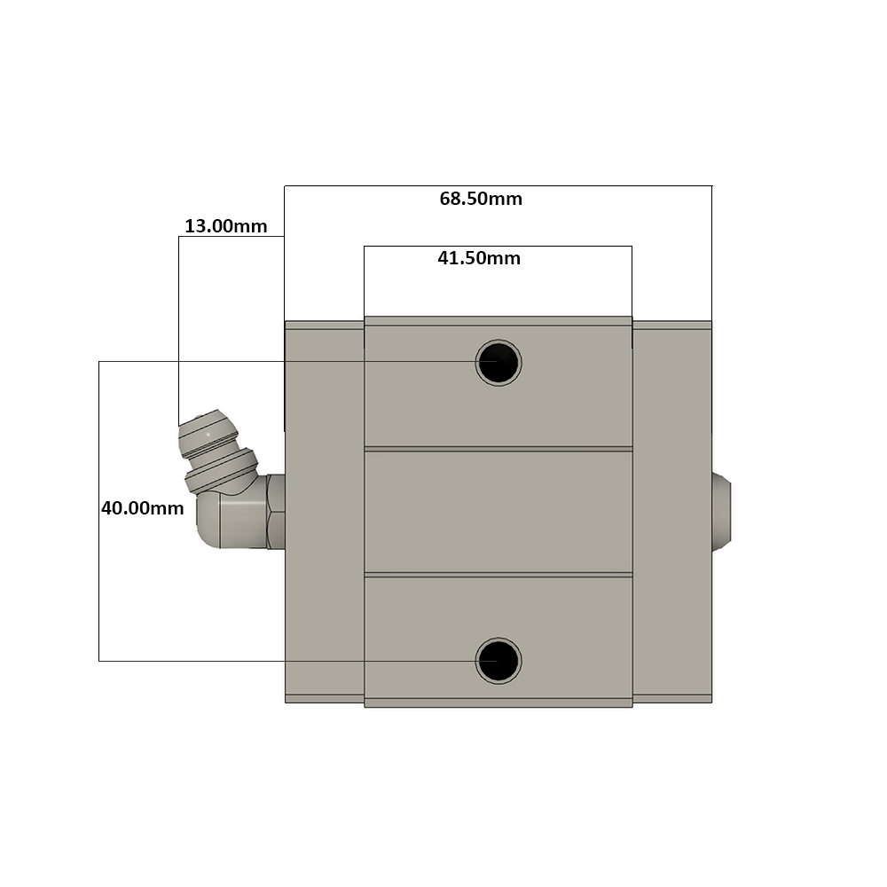 LSD30BK-HS-N-SB-M6 AIRTAC LOW PROFILE RAIL BEARING<br>LSD 30MM SERIES, NORMAL ACCURACY WITH MEDIUMIUM PRELOAD (SB), SQUARE MOUNT - SHORT BODY