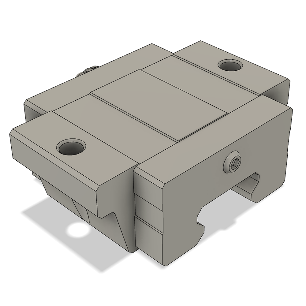 LSD35BK-F1S-N-B-M6 AIRTAC LOW PROFILE RAIL BEARING<br>LSD 35MM SERIES, NORMAL ACCURACY WITH LIGHT PRELOAD (B), TOP MOUNTING FLANGE - SHORT BODY