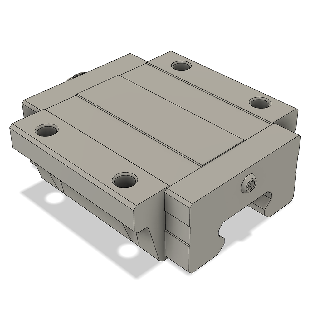 LSD35BK-F2N-H-B-M6 AIRTAC LOW PROFILE RAIL BEARING<br>LSD 35MM SERIES, HIGH ACCURACY WITH LIGHT PRELOAD (B), BOTTOM MOUNTING FLANGE - NORMAL BODY