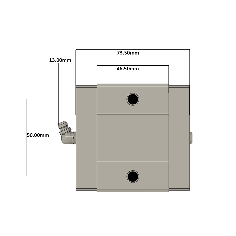 LSD35BK-HS-H-D-M6 AIRTAC LOW PROFILE RAIL BEARING<br>LSD 35MM SERIES, HIGH ACCURACY WITH NO PRELOAD (D) STANDARD, SQUARE MOUNT - SHORT BODY