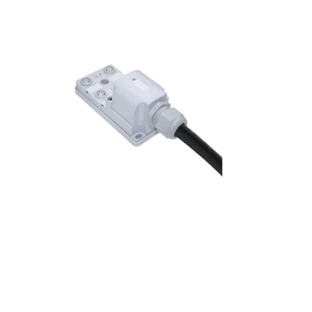 JAN-43P-206-C050 MENCOM JUNCTION BLOCK<BR>4-3 PIN M8 / 5M SIDE PUR BK 60VAC/DC PNP LED