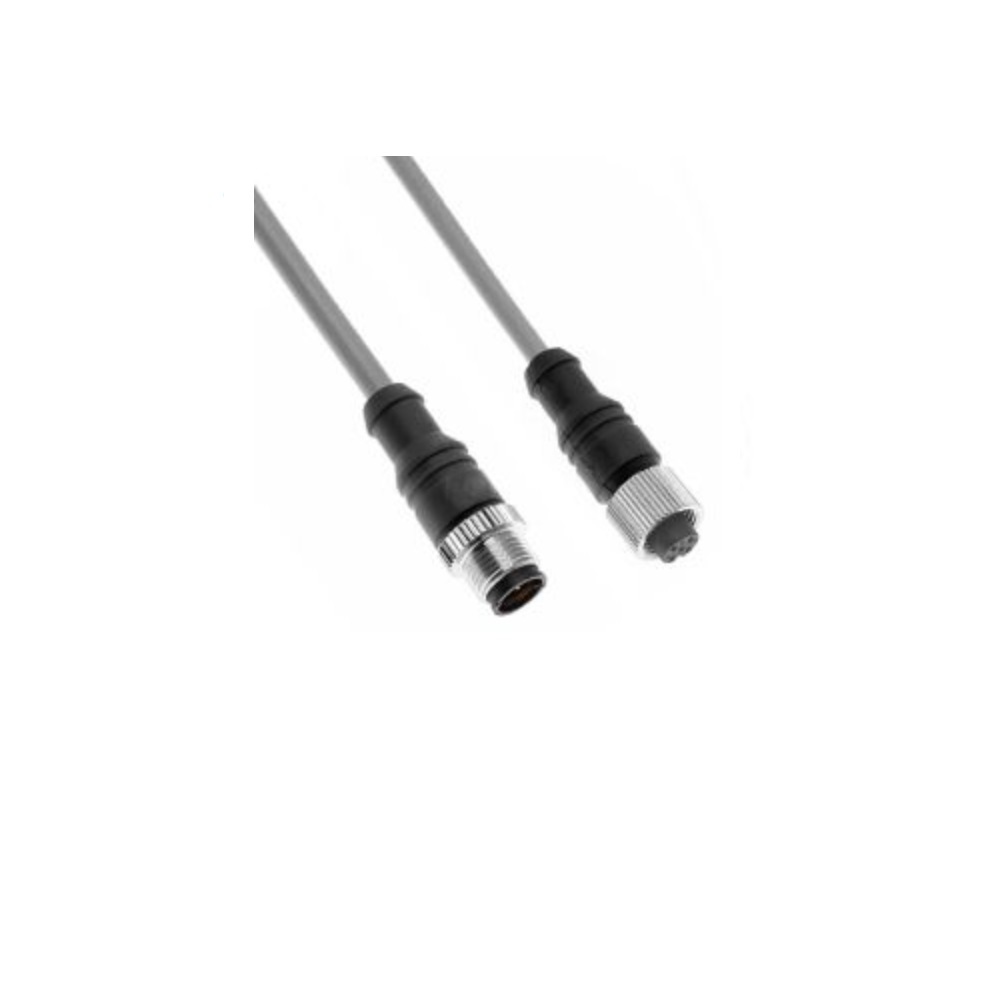 TC0401MAETA04000 NUMATICS/AVENTICS SUB-BUS CORDSET<BR>4 PIN M12 M/F STR 1M PVC GY 18AWG 250VAC/DC