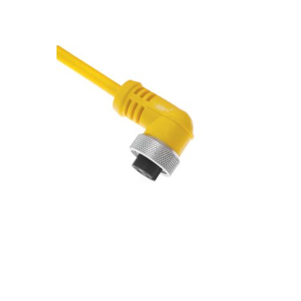 MINC-4FPX-5M-R MENCOM CORDSET<BR>4 PIN 7/8" MINI FEMALE ELB 5M PVC YE 18AWG 300VAC/DC