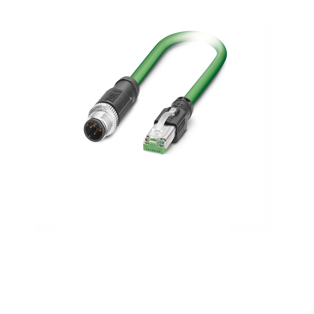 QA0410MK0VA04000 NUMATICS/AVENTICS ETHERNET CORDSET<BR>8 PIN M12/RJ45 M/M STR 10M PVC TEAL HI-FLEX 24/26AWG 42VAC/DC