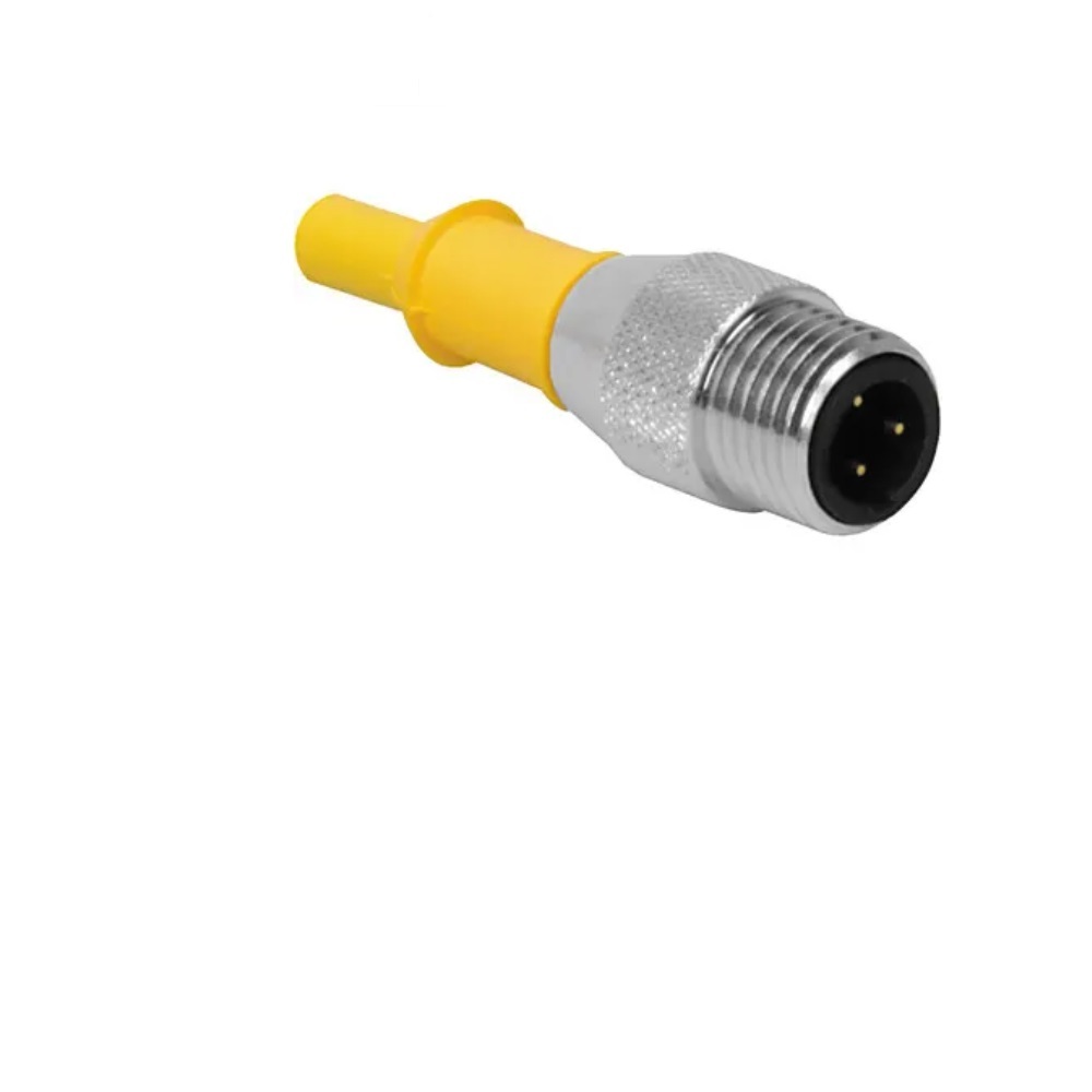 SB 5T-2 TURCK CORDSET<BR>5 PIN M12 MALE STR 2M PVC YE 22AWG 250VAC/DC