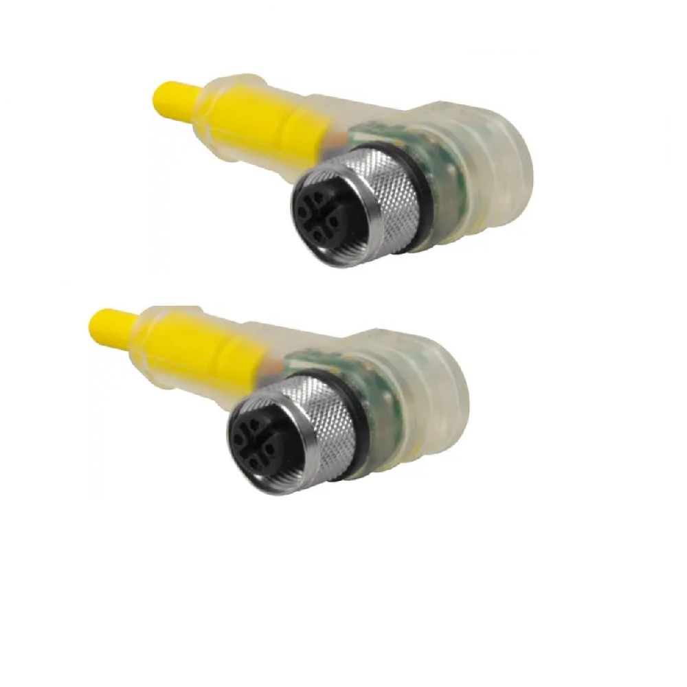 WK 4.43T-1.5-P7X2-WK 4.43T-P7X2 TURCK CORDSET<BR>4 PIN M12 F/F ELB 1.5M PVC YE 22AWG 10-30VDC PNP LED