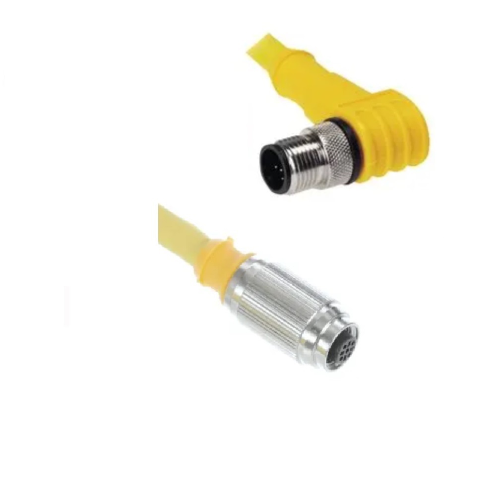 RKC 4.4T-6-WSC 4.4T/S1587 TURCK CORDSET<BR>4 PIN M12 F/M STR/ELB 6M TPE YE WELD 18AWG 250VAC/DC