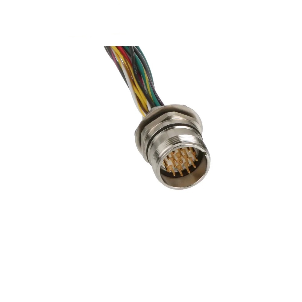 CSCFL 12-11-3 TURCK CIRCULAR CONNECTOR<BR>12 PIN M23 MALE STR FM 3M CABLE 18AWG M25 THR 300VAC/DC