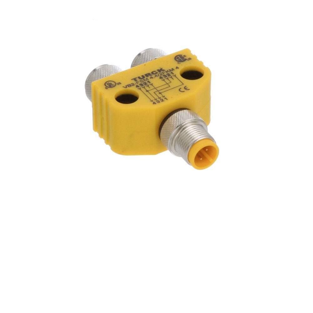 VB2-FSMS 4.5/2FKMS 4.5/S651 TURCK SPLITTER<BR>5 PIN "Y" M12 M/F/F