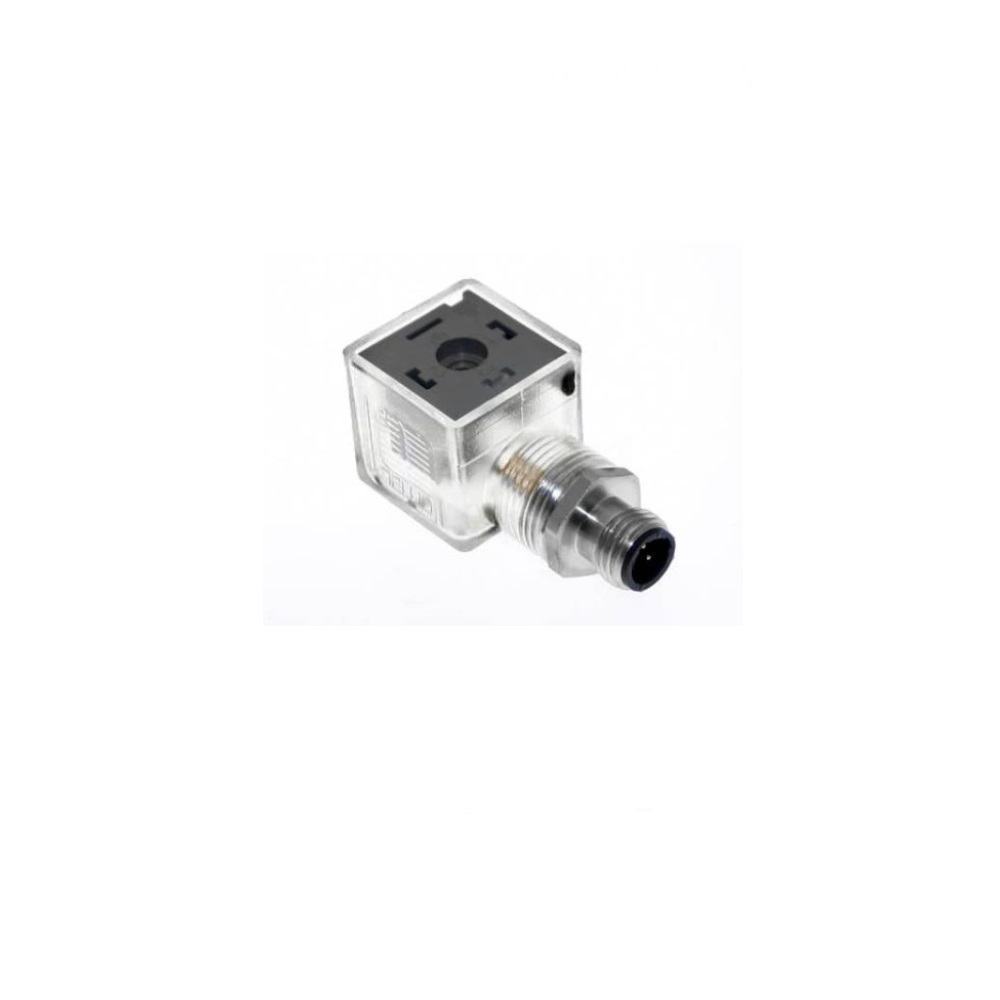 VAN-039-3403 MENCOM SOLENOID VALVE ADAPTER<BR>FORM A DIN 3+G/4 PIN M12 MALE FW LED/MOV, 24VDC