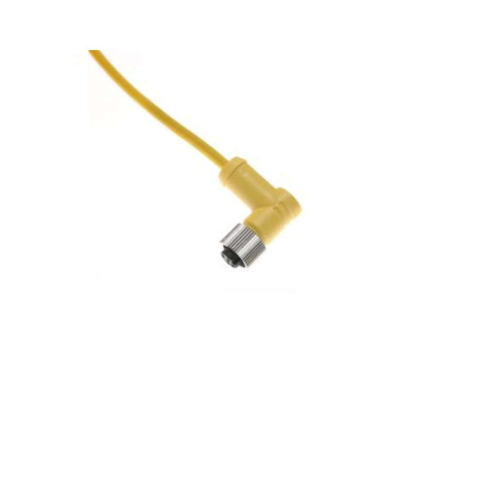 MDCP-5FP-2M-R MENCOM CORDSET<BR>5 PIN M12 FEMALE ELB 2M PUR YE 22AWG 300VAC/DC