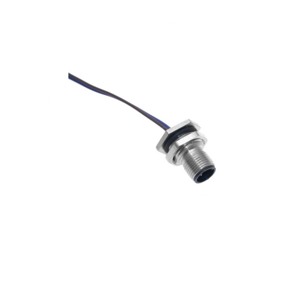 MDC-5MR-BM-18 MENCOM CIRCULAR CONNECTOR<BR>5 PIN M12 MALE STR BM 1' 18AWG PG9 THR 300VAC/DC