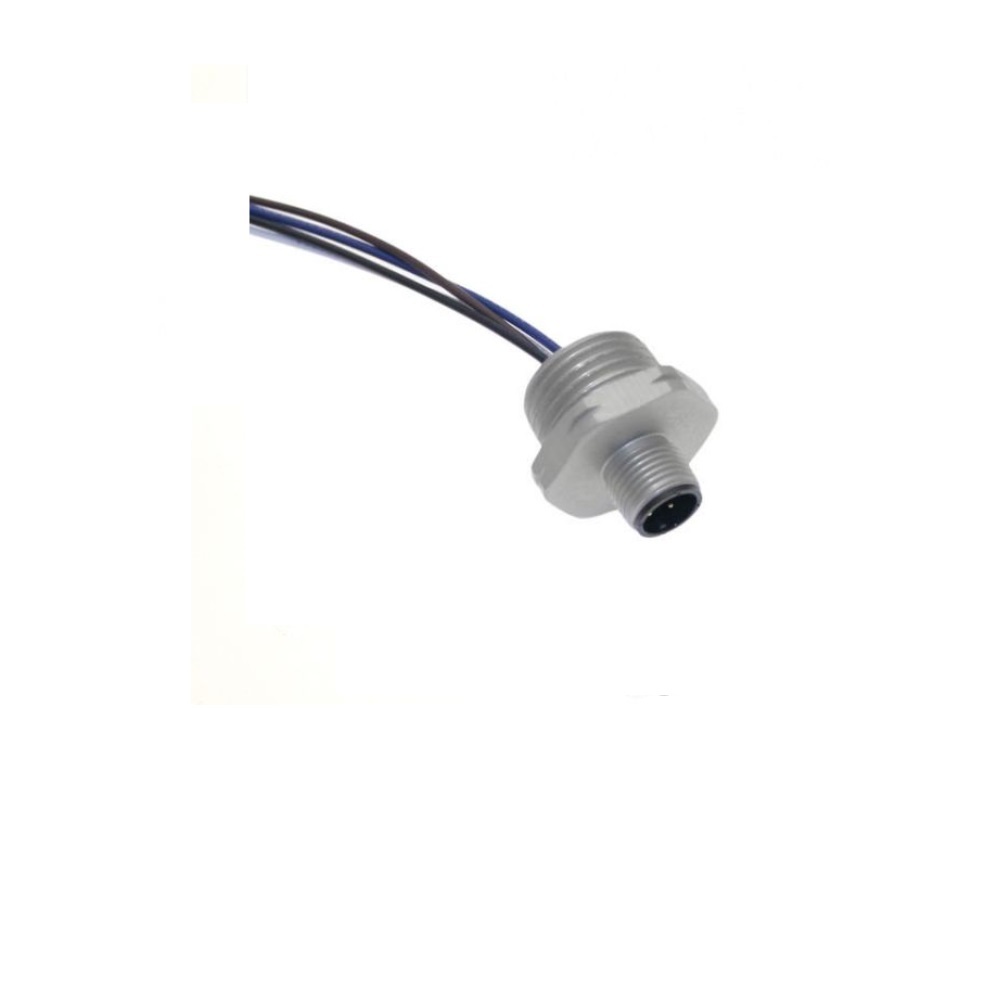 MDC-5MR-2-1M-18 MENCOM CIRCULAR CONNECTOR<BR>5 PIN M12 MALE STR FM 1M 22AWG 1/2" NPT THR 300VAC/DC