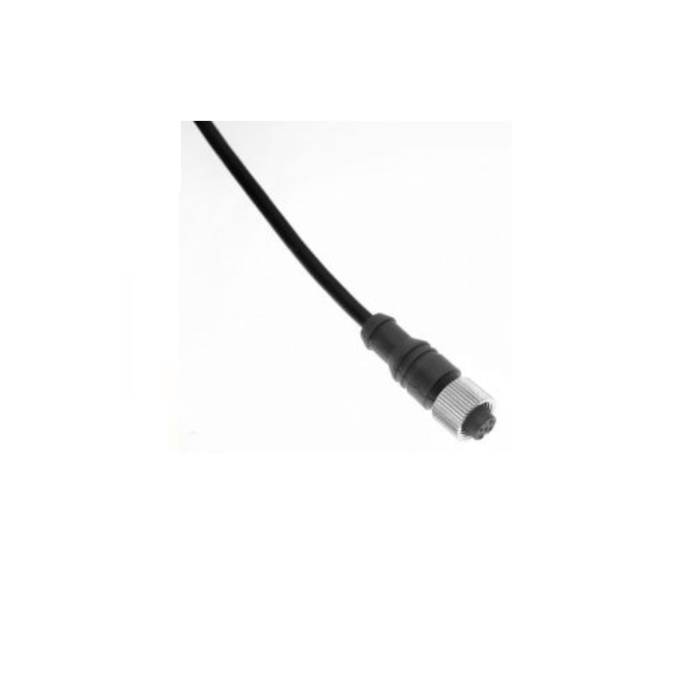 MDCWF-4FP-5M MENCOM CABLE<BR>4 PIN M12 FEMALE STR 5M TPE BK 22AWG 300VAC/DC