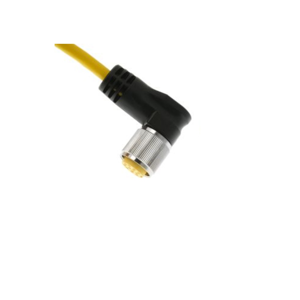 MIN-12FPX-20-R MENCOM CORDSET<BR>12 PIN 1 1/8" MINI FEMALE ELB 20' PVC YE 18AWG 300VAC/DC