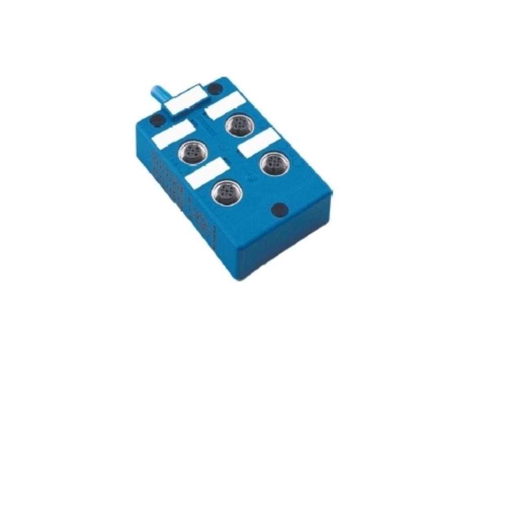 VB 4X1.5N-10 TURCK JUNCTION BLOCK<BR>4-4 PIN M12 / 10M SIDE EXIT PVC BU NAMUR 100 VDC LED