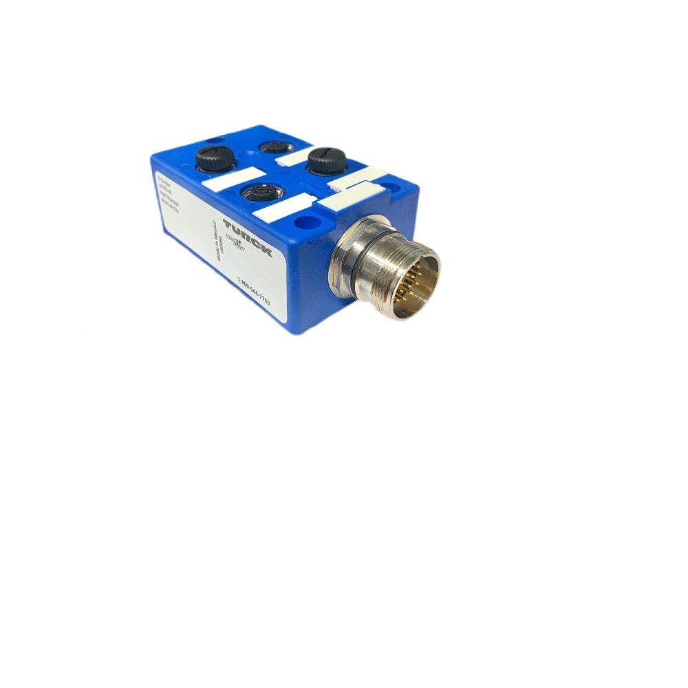 VB 4X1.5N-CS16 TURCK JUNCTION BLOCK<BR>4-4 PIN M12 /16 PIN M23 SIDE EXIT NAMUR 100 VDC LED