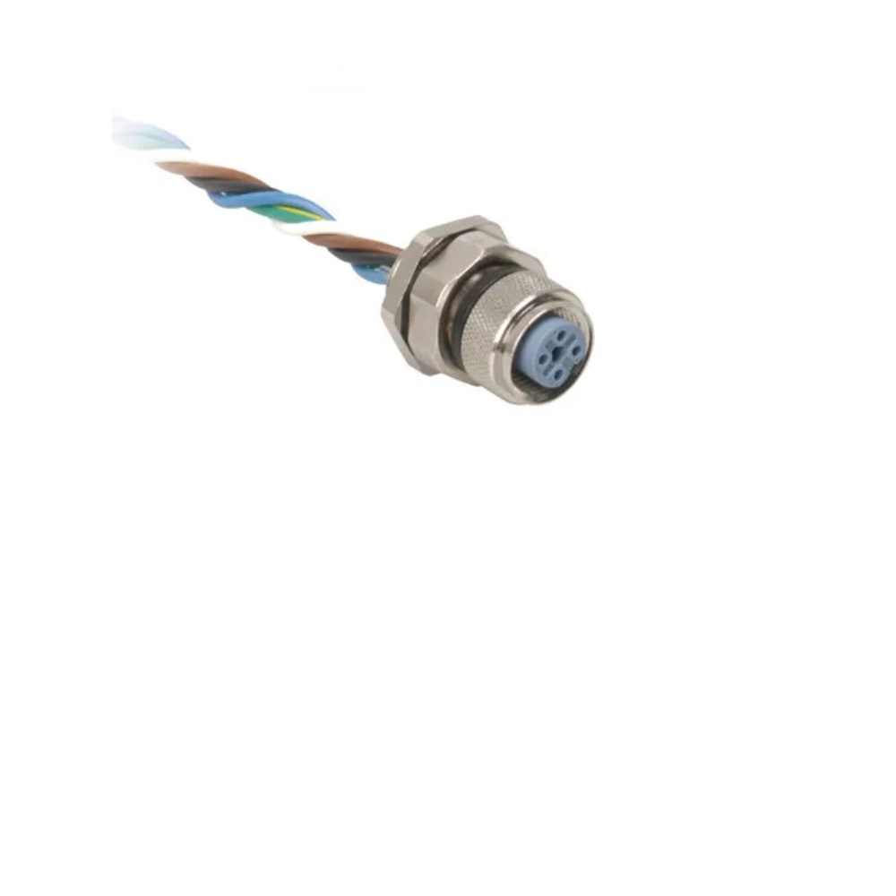 FKMW 4.5-0.5 TURCK CIRCULAR CONNECTOR<BR>5 PIN M12 FEMALE STR FM 0.5M 20AWG PG9 THR 250VAC/DC REV KEY