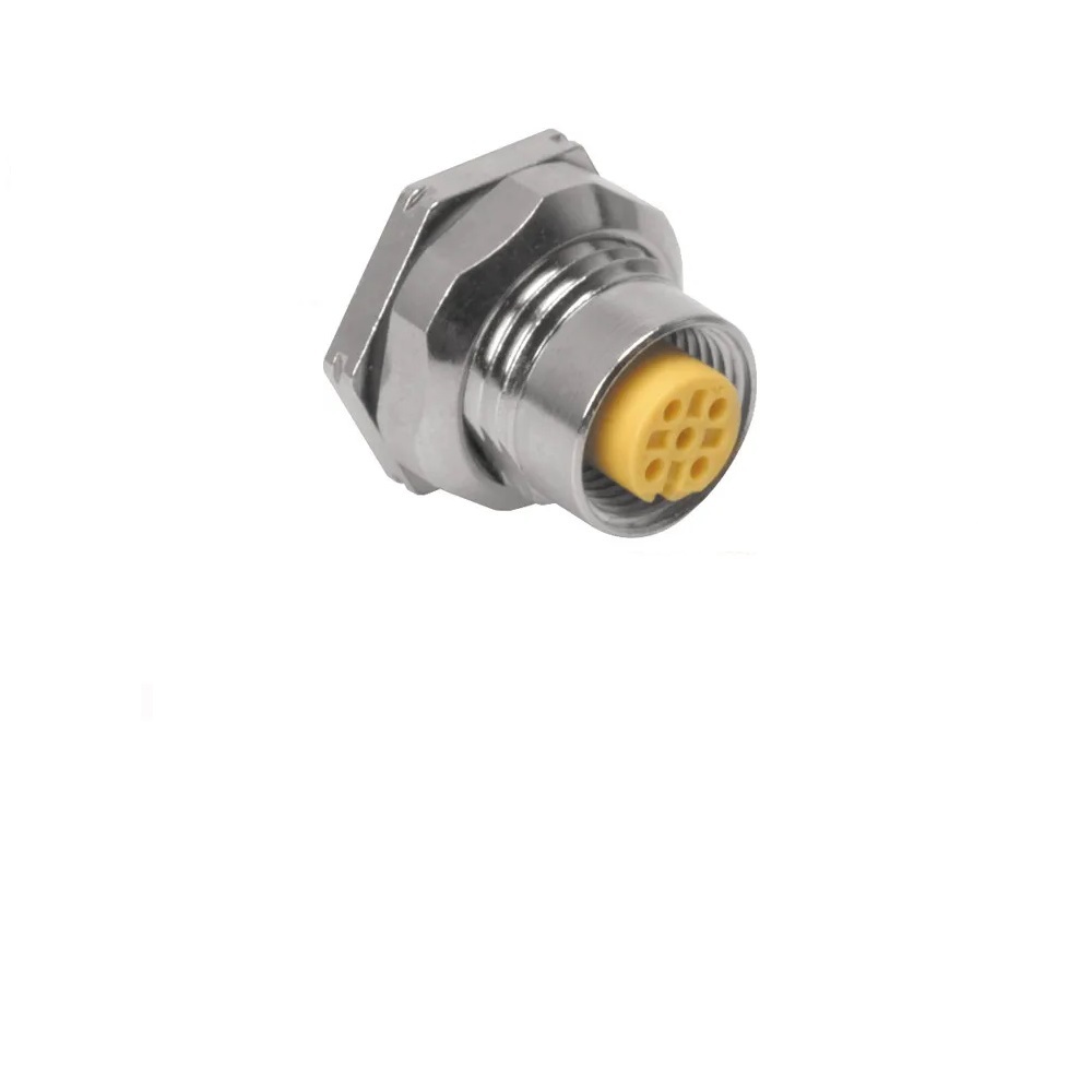 FKFDL 8 TURCK CIRCULAR CONNECTOR<BR>8 PIN M12 FEMALE STR BM SC PG9 THR 60VAC/75VDC