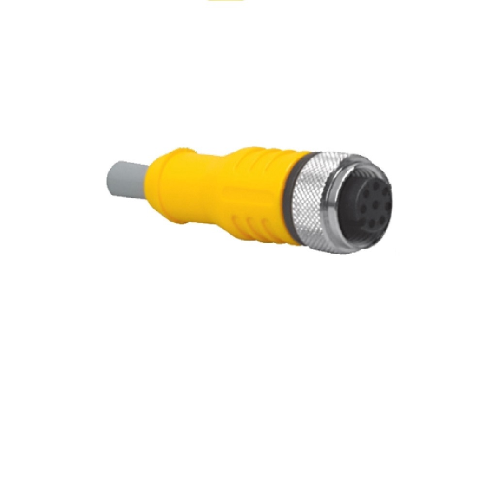 RKC 8T-10/S618 TURCK CORDSET<BR>8 PIN M12 FEMALE STR 10M PVC GY 24AWG 60VAC/75VDC