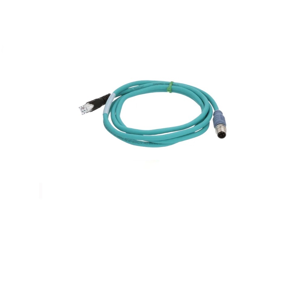 RSSD RJ45 441-1M TURCK ETHERNET CORDSET<BR>8 PIN M12/RJ45 M/M 1M TPU TEAL 24AWG 42VAC/DC