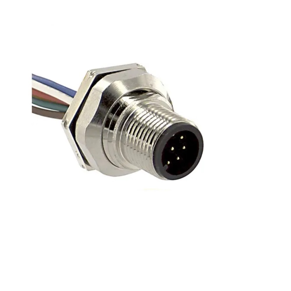 FSFD 8-0.5 TURCK CIRCULAR CONNECTOR<BR>8 PIN M12 MALE STR BM 0.5M 24AWG PG9 THR 60VAC/75VDC