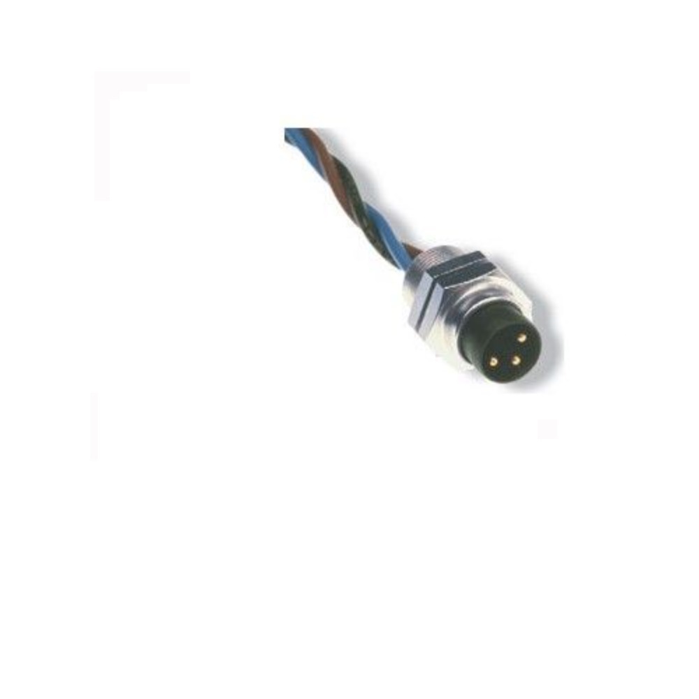 MFSS 3-0.5 TURCK CIRCULAR CONNECTOR<BR>3 PIN M8 MALE STR FM 0.5M 24AWG M8 THR 125VAC/DC