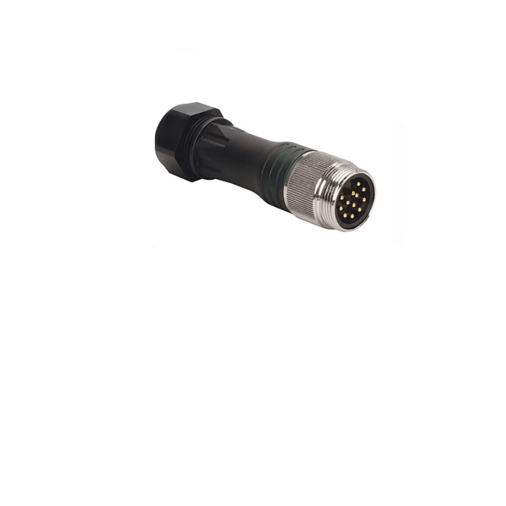 BS 71121-0/21 TURCK CIRCULAR CONNECTOR<BR>12 PIN 1 1/8" MINI MALE STR FW PG21 CG 600VAC/DC
