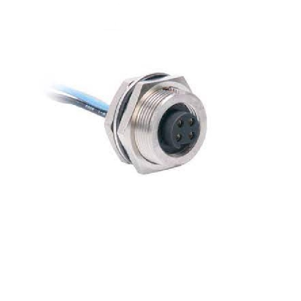 RKFP 40-0.3M TURCK CIRCULAR CONNECTOR<BR>4 PIN 7/8" MINI FEMALE STR BM 0.3M 18AWG 1/2" NPSM THR 600VAC/DC