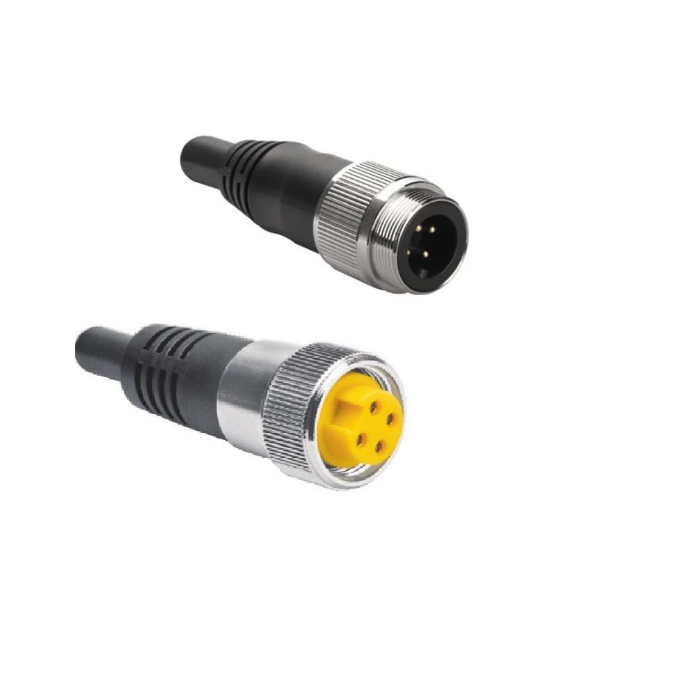 RSM RKM 34-0.5M/S4000 TURCK CORDSET<BR>3 PIN 7/8" MINI M/F STR 0.5M PVC BK 14AWG 600VAC