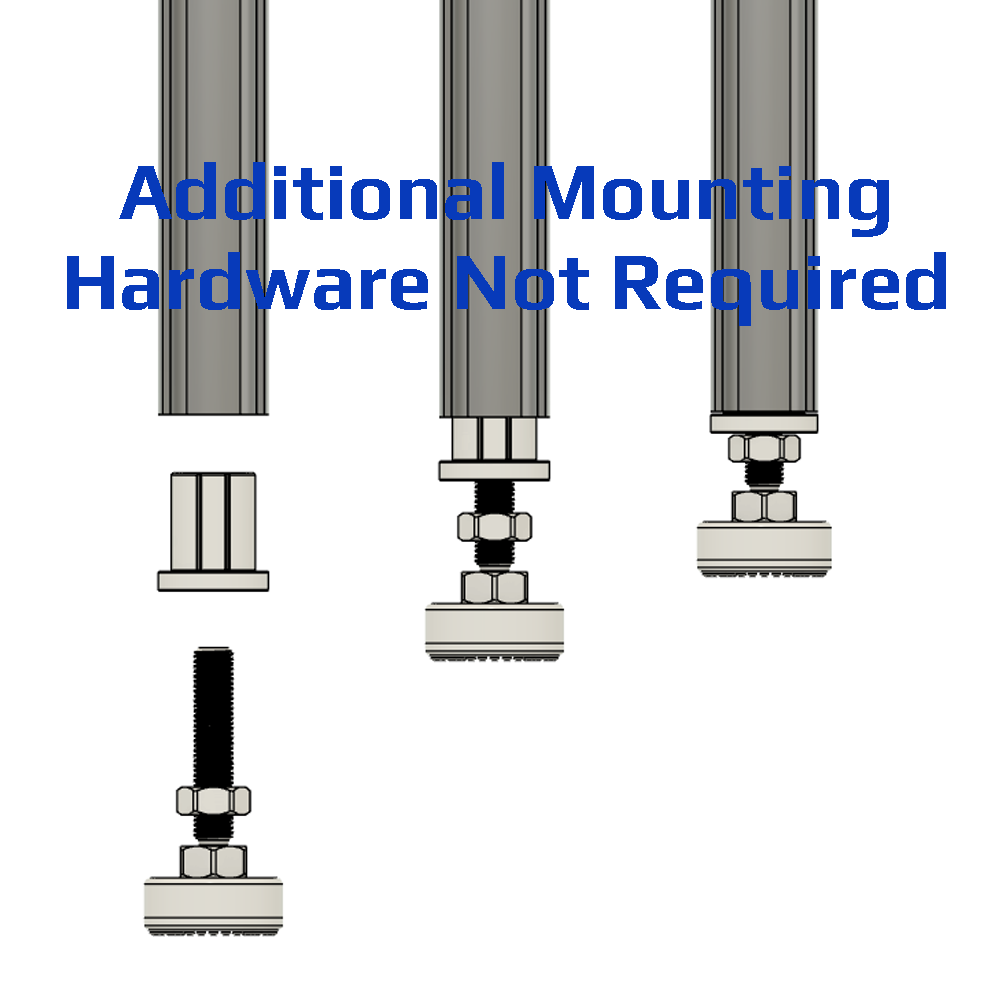 32D-28F-0 MODULAR SOLUTION D28 FOOT<BR>FOOT CONNECTION FOR M10 STUD