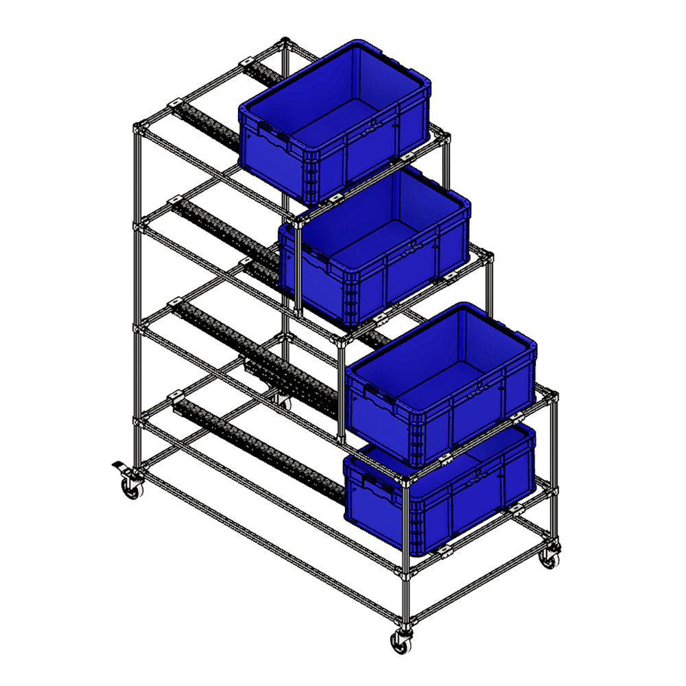 41D-100-0 MODULAR SOLUTION D28 CONNECTOR<BR>CONNECTOR END TO RIDGE MOUNT STRIAGHT