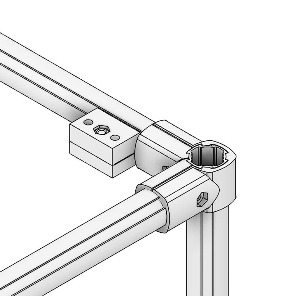 41D-103-0 MODULAR SOLUTION D28 CONNECTOR<BR>CONNECTOR BASE RIDGE MOUNT