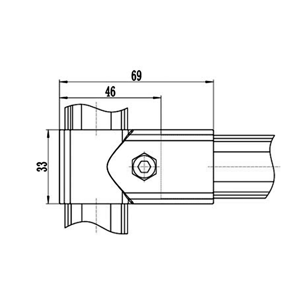 41D-148-0 MODULAR SOLUTION D28 CONNECTOR<BR>CONNECTOR SHAFT TO END STRAIGHT