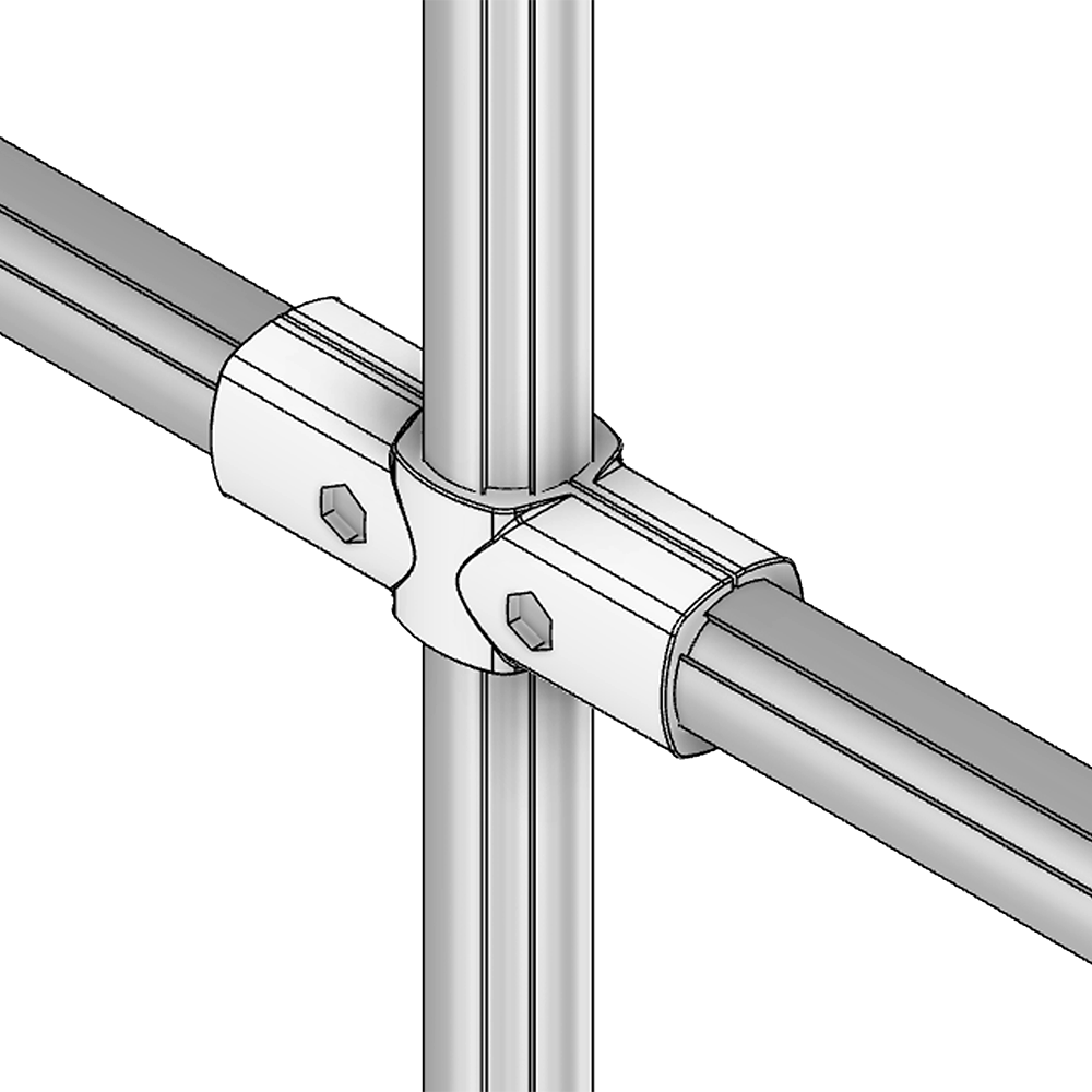 41D-151-0 MODULAR SOLUTION D28 CONNECTOR<BR>CONNECTOR SHAFT TO DUAL END INLINE