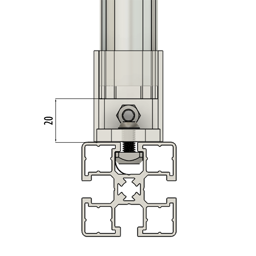 42D-280-0 MODULAR SOLUTION D28 CONNECTOR<BR>FREE ANGLE CONNECTOR OUTER TO RIDGE