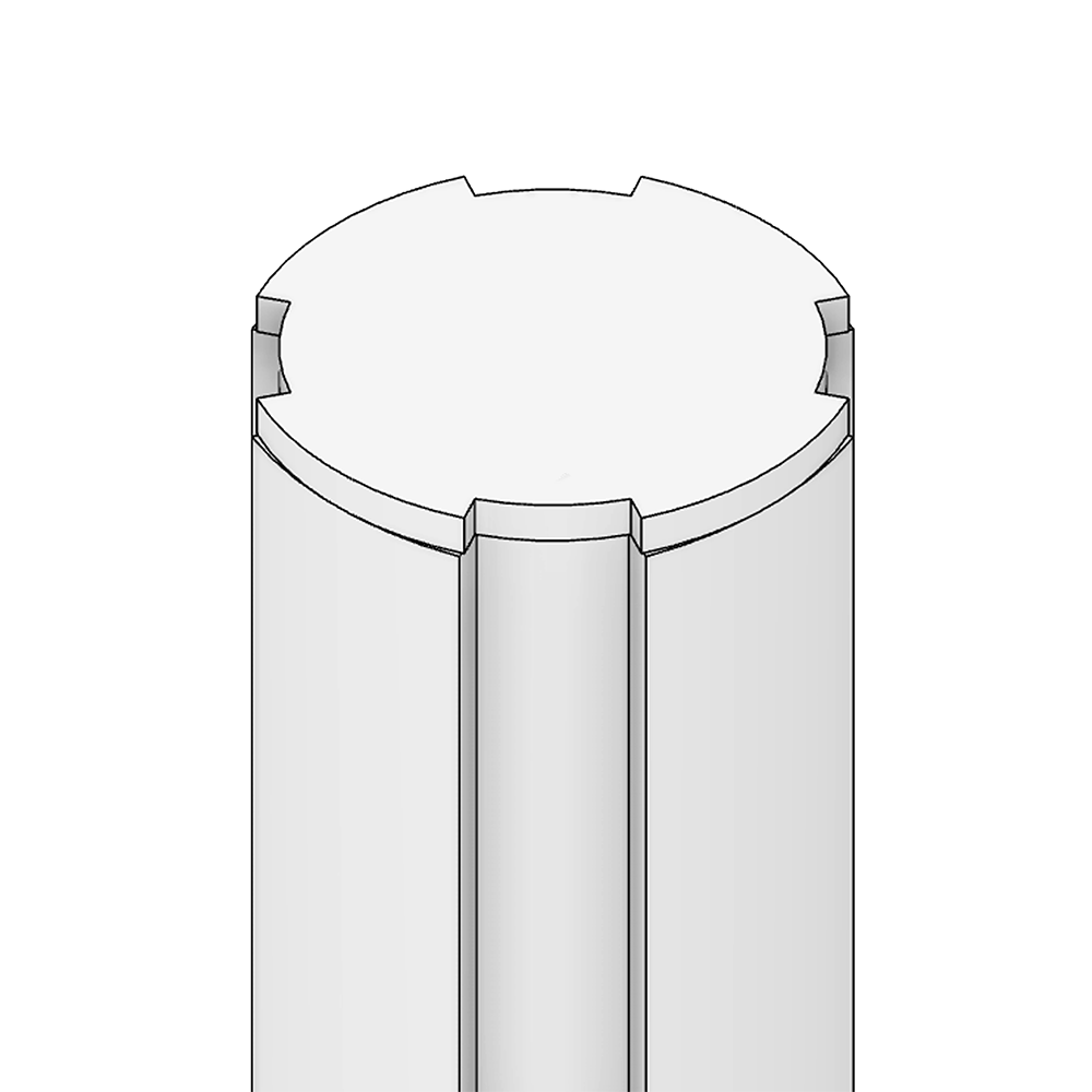 60D-280-0 MODULAR SOLUTION D28 END CAP<BR>END CAP FOR D28 SHAFT