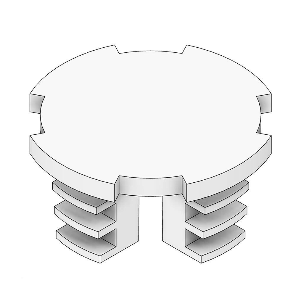 60D-286-0 MODULAR SOLUTION D28 END CAP<BR>END CAP FOR D28 SHAFT HEAVY