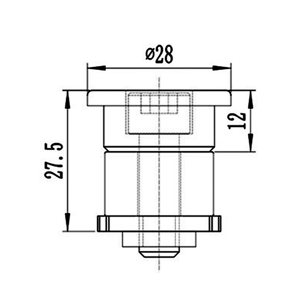 60D-286-0 MODULAR SOLUTION D28 END CAP<BR>END CAP FOR D28 SHAFT HEAVY