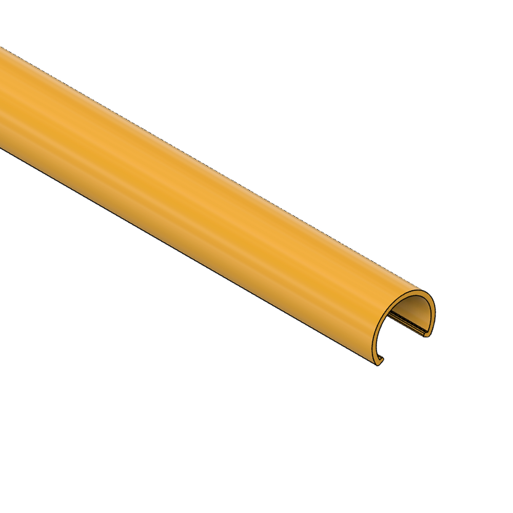 61D-010-2 MODULAR SOLUTION D28 CLIP ON PART<BR>PLASTIC D28 YELLOW PIPE COVER